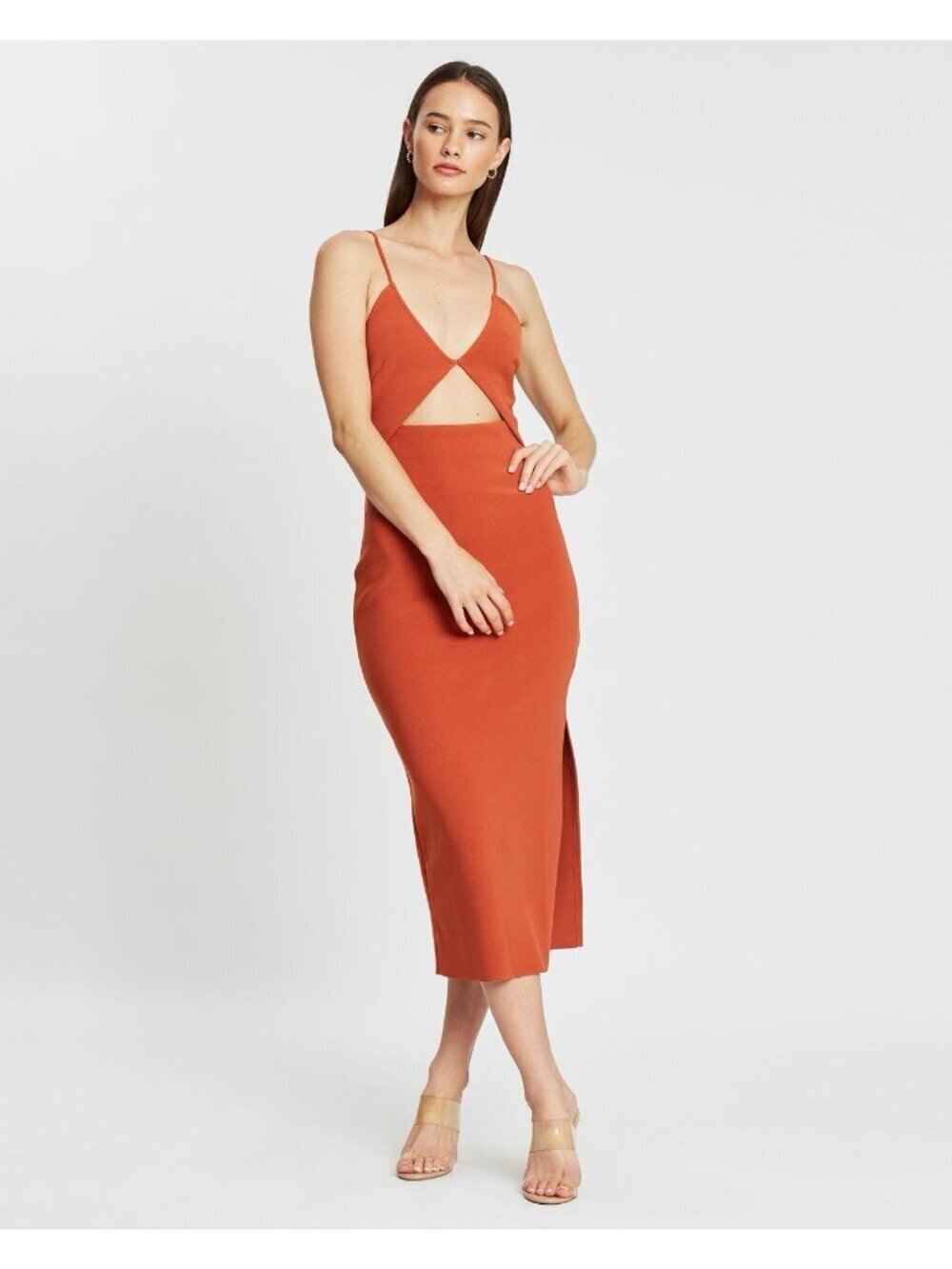 Bec + Bridge Ruby mini dress in rust 2